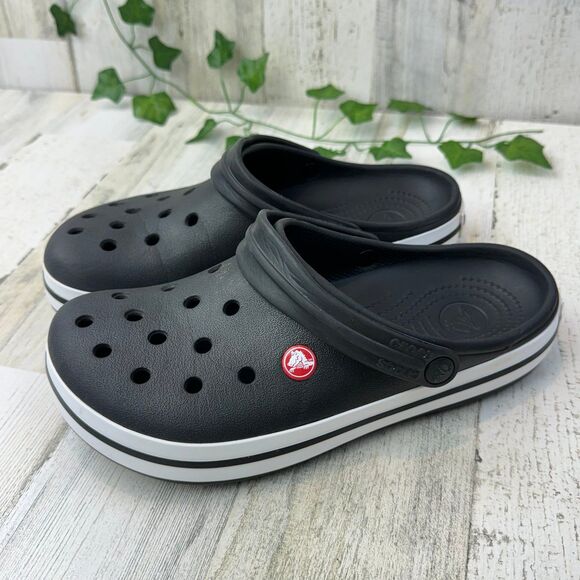 Crocs Crocband Childrens Black Slips On Clogs Sandals Size M7 W9 - Picture 4 of 7